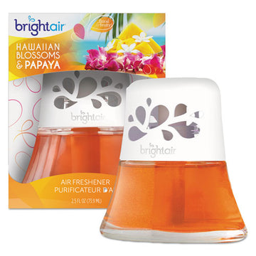 BRIGHT Air® Scented Oil Air Freshener, Hawaiian Blossoms And Papaya, Orange, 2.5oz freeshipping - TVN Wholesale